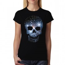 Space Skull Stars Galaxy Women T-shirt XS-3XL New