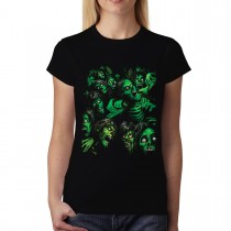 Zombie Attack Apocalypse Womens T-shirt XS-3XL