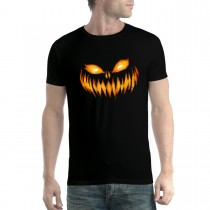 Scary Pumpkin Halloween Mens T-shirt XS-5XL